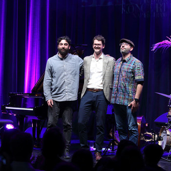 Gregor Ftičar Trio (w/ Matyas Szandai & Paolo Orlandi), 2023 <em>Photo: Hugo Šekoranja</em>