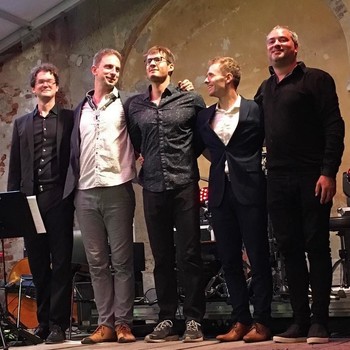 Oktōēchoes (w/ Lenart Krečič, Ivar Roban Križić, Žan Tetičkovič, Jani Moder) in Ptuj (SI) 2019 <em>Photo: Gin and Jazz Festival, Ptuj</em>