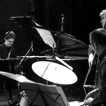 Gregor Ftičar Trio (w/ Stefano Senni & Klemens Marktl), 2013 <em>Photo: Kamnican.si</em>